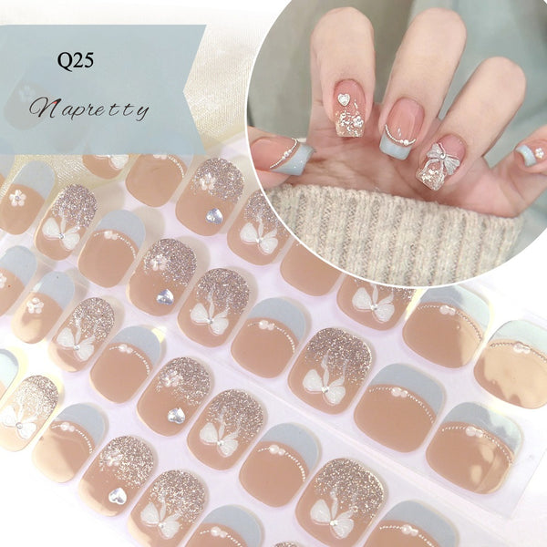 UV Free 5D Gel Nail Art Sticker Q39
