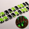 Semi-Cure Gel Nail Art Sticker Halloween Night Light Ghost Demon Spider Web UV Nail Sticker