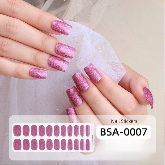 Gel nail sticker kit BSA-0007(NO LED Light needed)