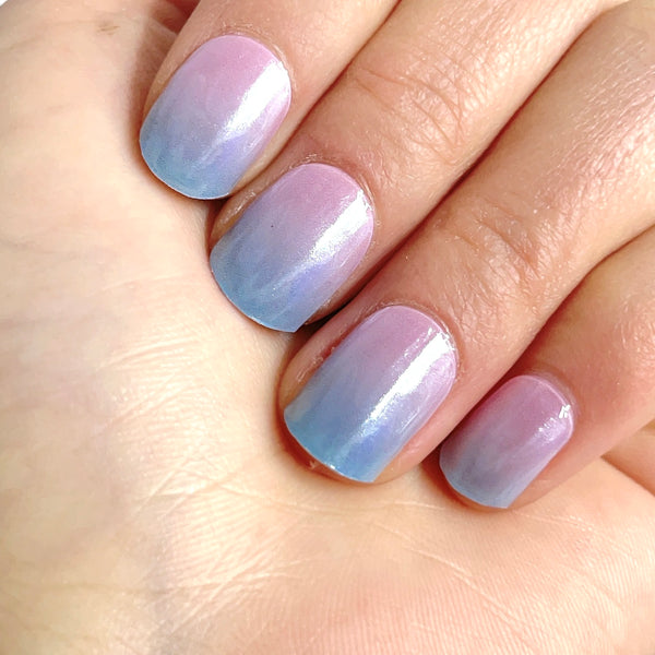 Semicured Blue & Pink