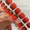 Black Red Ombre|32 Pcs Soft Gel Press-On Nails Real Gel Nail Extensions