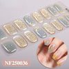 Semicured nail stickers