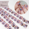 Semi-cured gel uv strips short nails 42DT