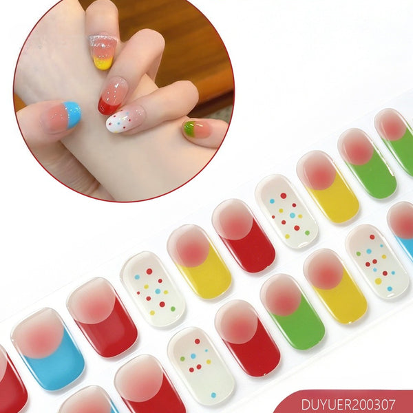 Independence Day 20 Finger Semi-Cure Gel Nail