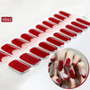 Semicured UV gel nail sticker kit