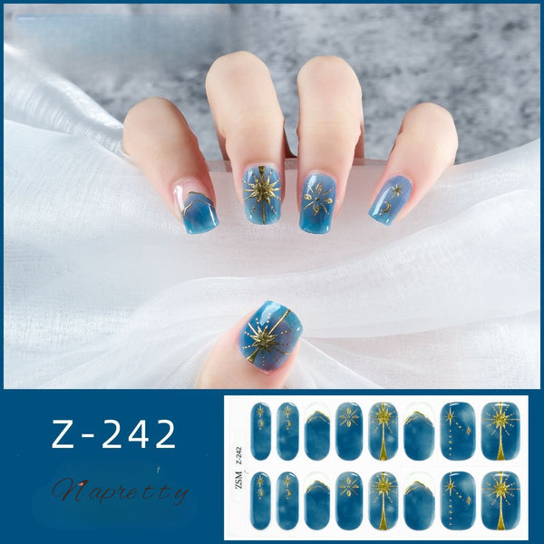 UV gel manicure sticker semi-curing