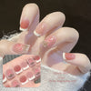 Semi-cured gel uv strips short nails