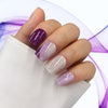 Purple White Glitter