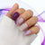 Purple White Glitter