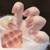 Semi-cured gel uv strips short nails