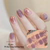 Semi-cured gel uv strips short nails