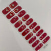 UV Gel Sticker Semi-cured Red Snowflake