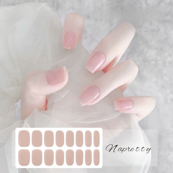 [No Lighting] Light Blue Embossed Cat's Eye Gel Nail Wrap