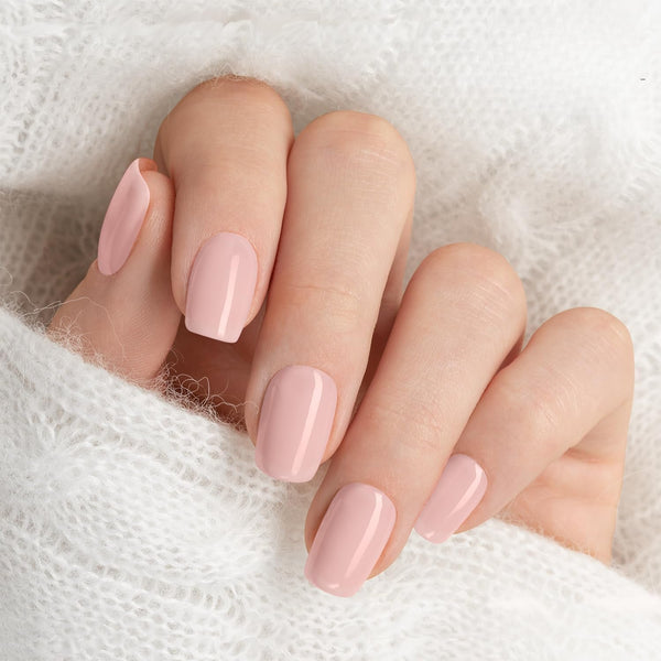 Semi Cured Gel Nail Strips Pink Blush