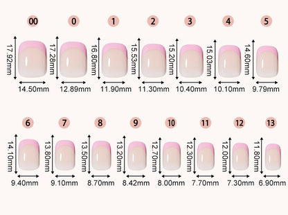 Five-color square patch manicure 150 pieces