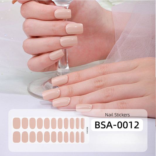 Semicured UV gel nail sticker kit BSA-0012