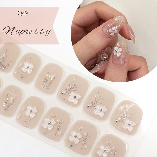 UV Free 5D Gel Nail Art Sticker Q39
