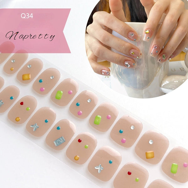 UV Free 5D Gel Nail Art Sticker Q39