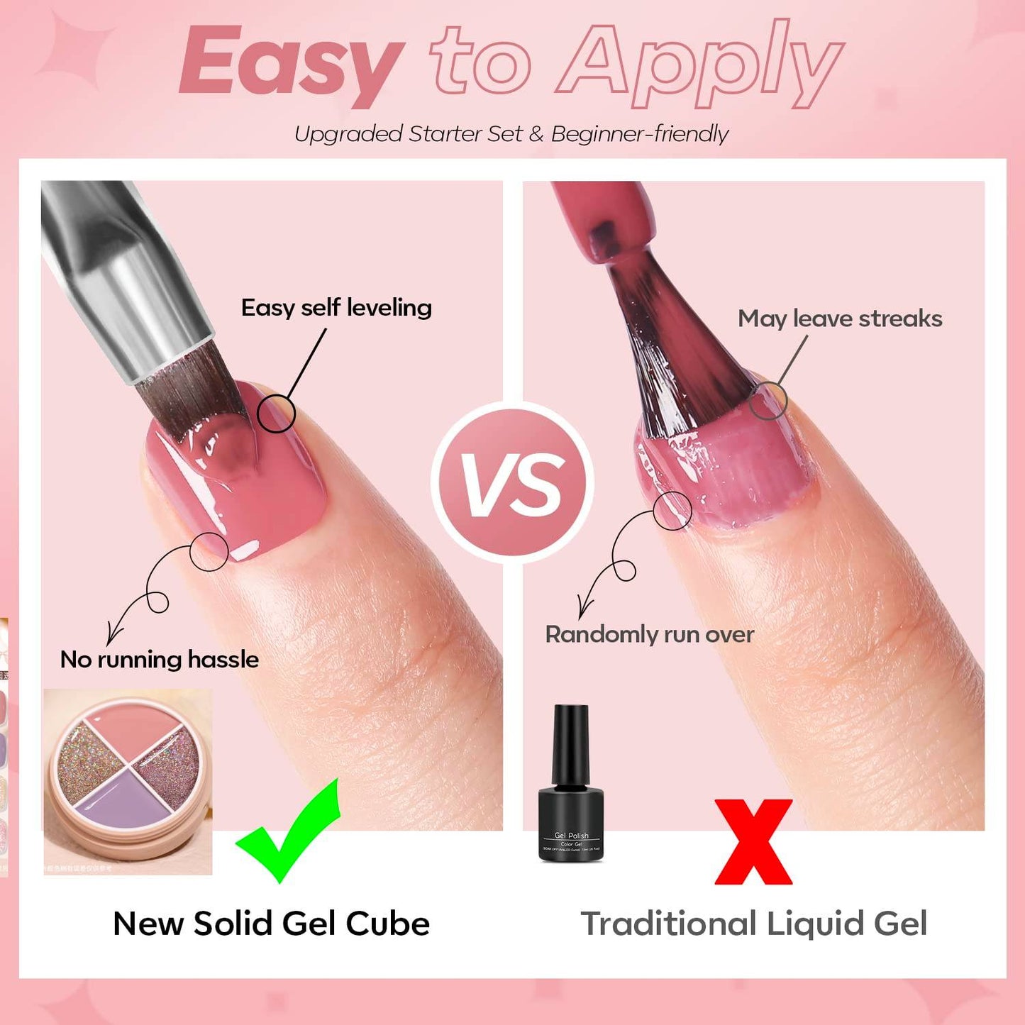 4 Colors Solid Nail Gel color3