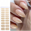 Semicured UV gel nail sticker kit