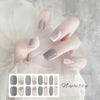 [No Lighting] Light Blue Embossed Cat's Eye Gel Nail Wrap