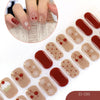 2026 New Christmas Gel Nail Sticker Lighting Harden Semi-Curing Nail Sticker