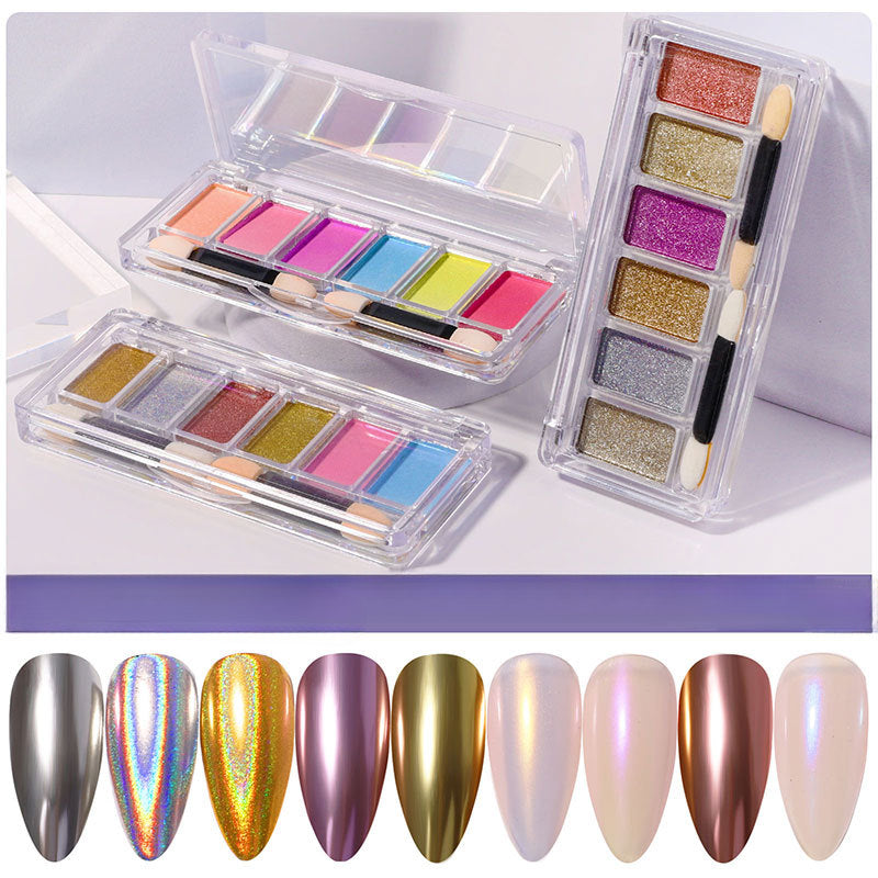 Solid-state magic mirror powder 6-color set