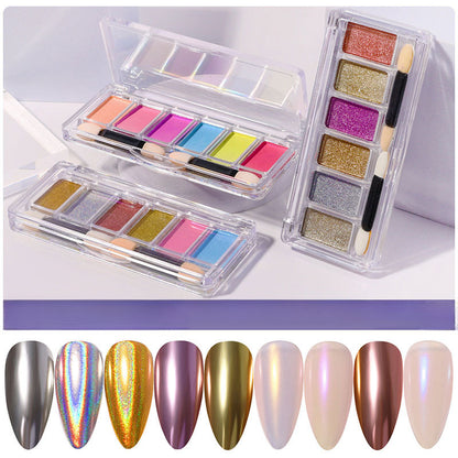 Solid-state magic mirror powder 6-color set