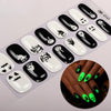 Halloween luminous dark UV-free nail sticker CMK0143
