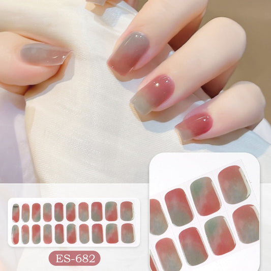 Semicured UV gel nail sticker kit ES-682