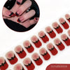 2026 New Christmas Gel Nail Sticker Lighting Harden Semi-Curing Nail Sticker