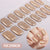 Semicured nail stickers
