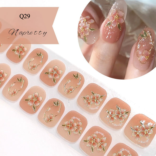 UV Free 5D Gel Nail Art Sticker Q39
