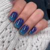 UV-free gel nail Blue Ombre