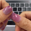 UV-free gel nail Purple Glitter