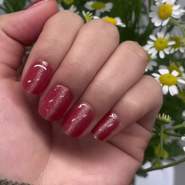 UV-free gel nail Orange Glitter