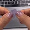 UV-free gel nail Purple Glitter
