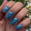 UV-free gel nail Blue Glitter