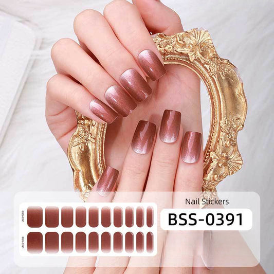 Semicured UV gel nail sticker kit BSS-0391