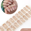 2026 New Christmas Gel Nail Sticker Lighting Harden Semi-Curing Nail Sticker