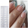 Semicured UV gel nail sticker kit