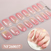 Christmas gel manicure sticker semi-cured