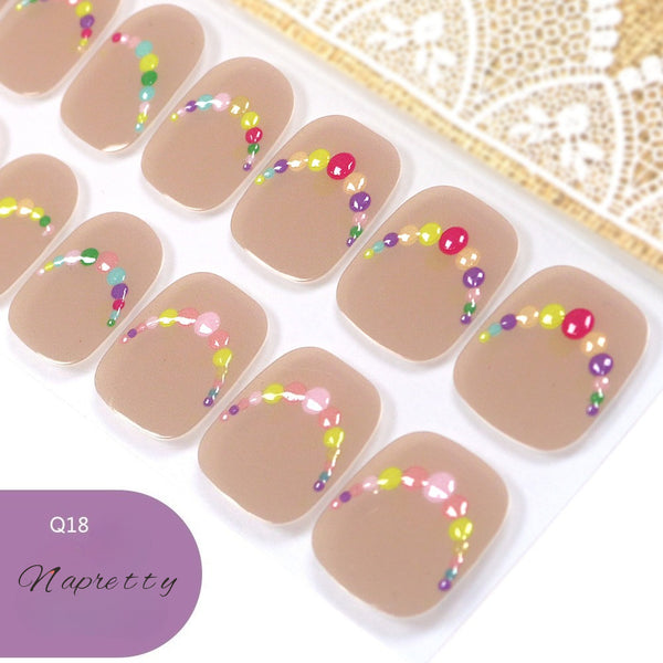 UV Free 5D Gel Nail Art Sticker Q39
