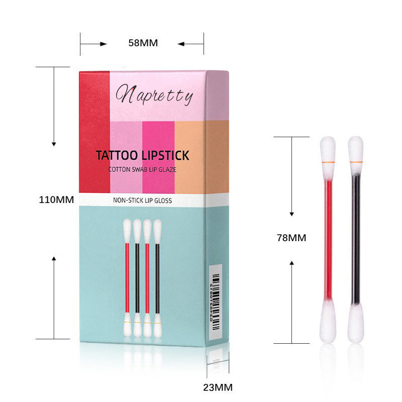 Disposable lip dye lipstick cotton swab（not easy to stick to the cup ）