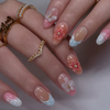 30 pieces 3d pink ombre flowers
