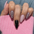 UV Gel Sticker Semi-cured Pink Black Leopard