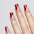 Christmas Red Glitter French Tip Gel Nail Stickers