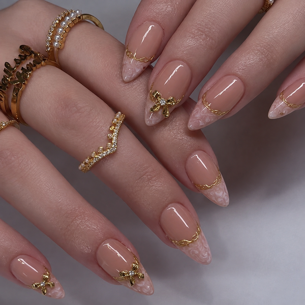 30 pieces gold bow gilt French style