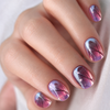 24pcs Short Round False Nails