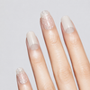 Christmas White Matte Snowflake Sheer Gel Nail Stickers